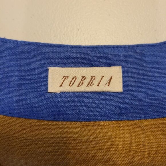 Tobria Vintage Linen Boho Eathy Tank Top Sleeveless Blouse Women's Size 10 - Picture 6 of 10